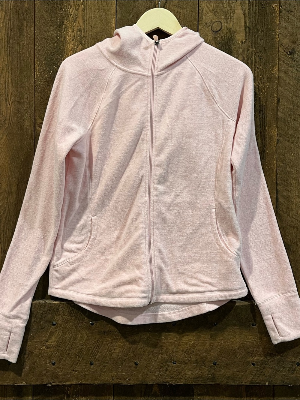 tek gear Light Pink Full-Zip Hooded Jacket for Kids